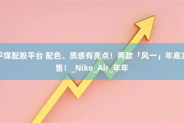 平煤配股平台 配色、质感有亮点！两款「风一」年底发售！_Nike_Air_年年