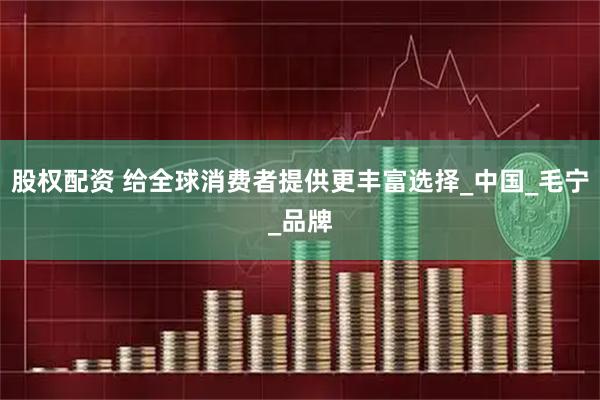 股权配资 给全球消费者提供更丰富选择_中国_毛宁_品牌